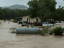 Flooding outside A Doggie 4 You in Texas